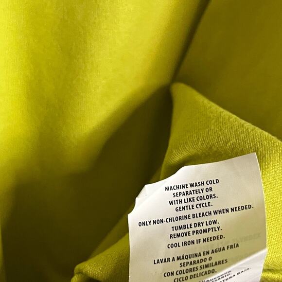 Jessica Simpson Active Lime Green Open Back Long‎ Sleeve Top Size Small - Picture 10 of 10